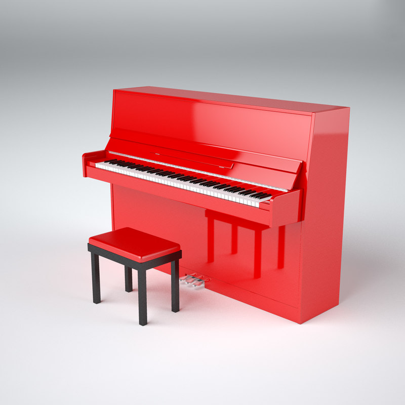 Rode upright piano